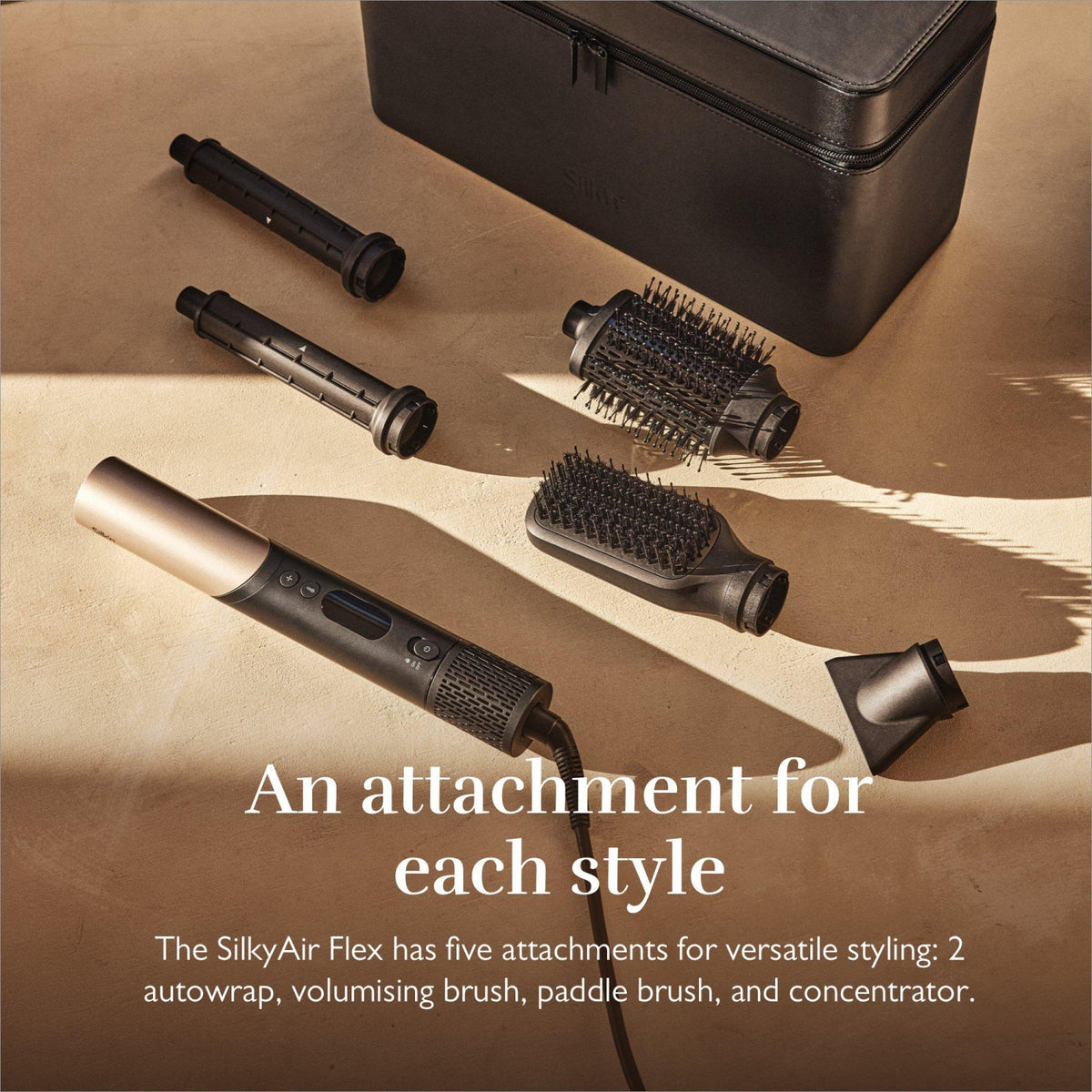 SILK'N SIF5PUK001 SilkyAir Flex Hair Dryer & Styler - Black