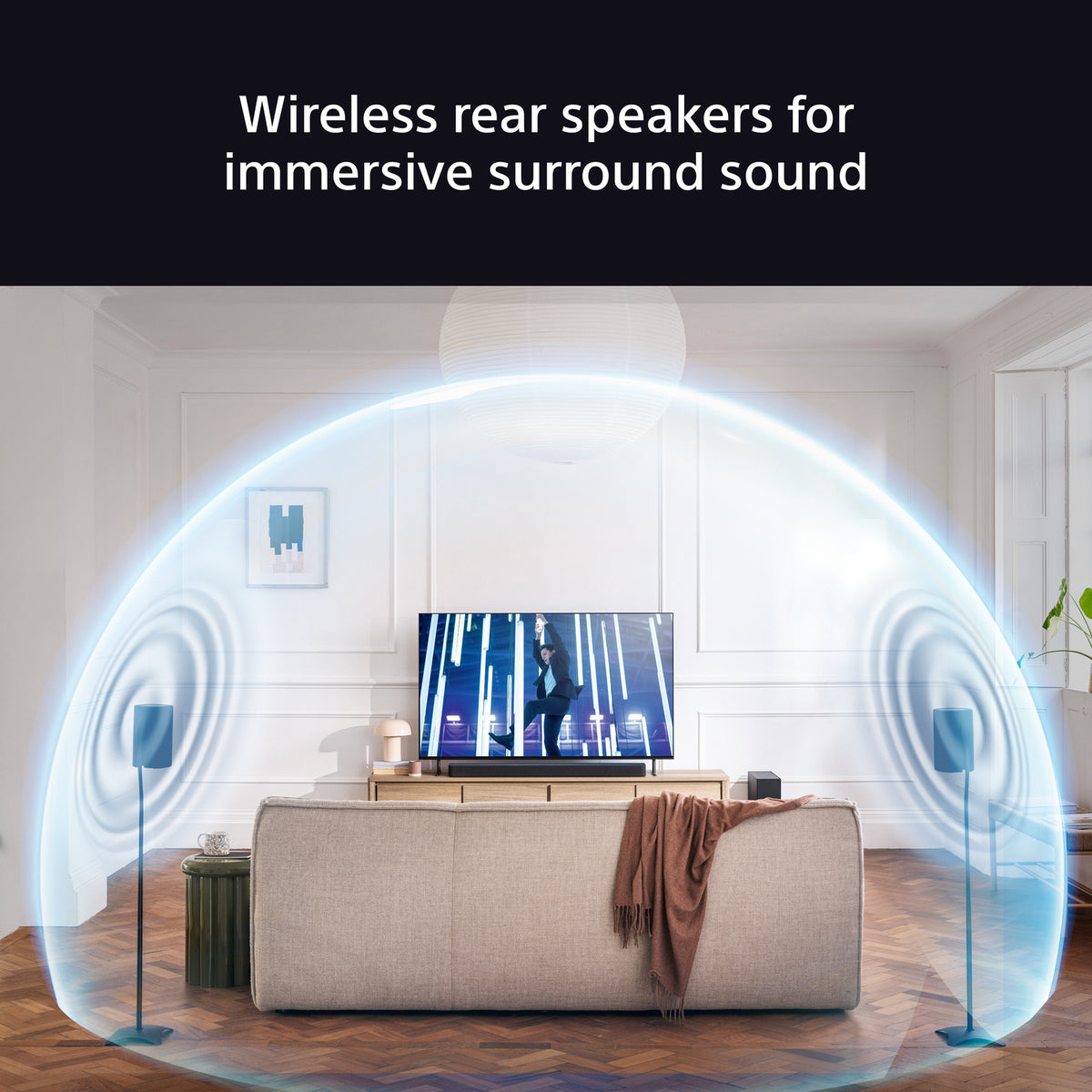 Sony SARS8 Wireless Rear Speakers for Sony Soundbars - Black