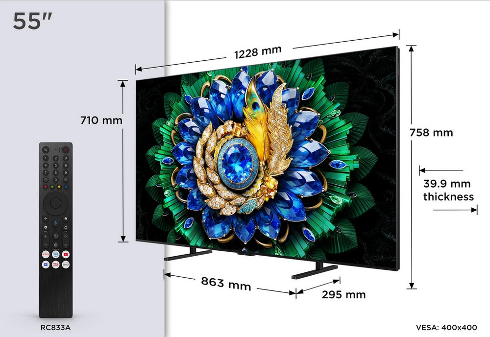 TCL 55A400M-UK 55" QD-MINI LED TV