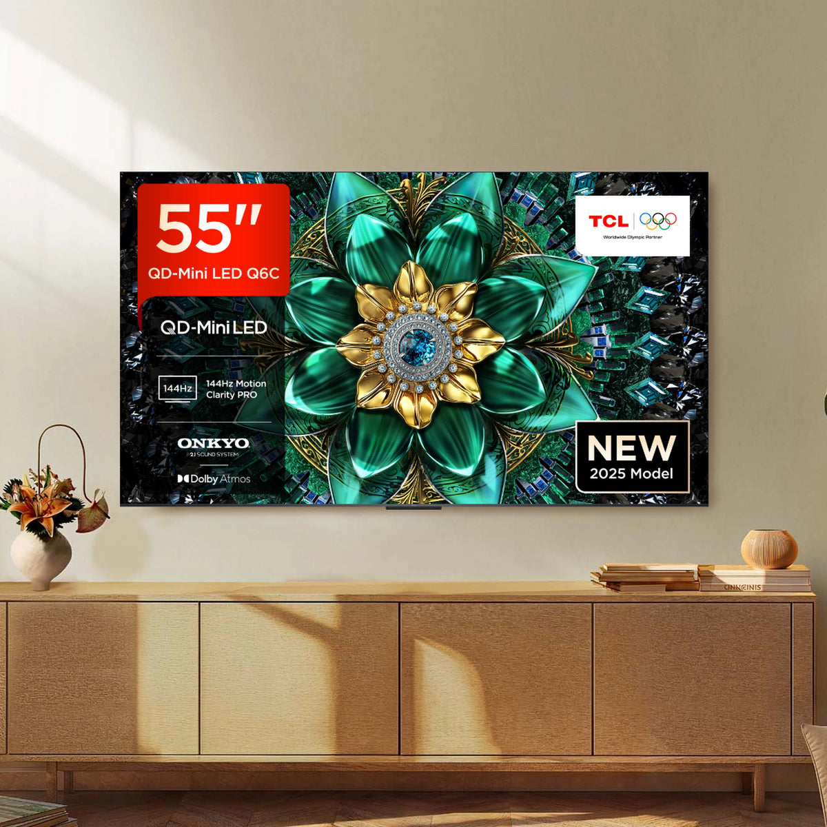 TCL 55Q6C-UK 55" 4K QD-Mini LED UHD Smart Google TV
