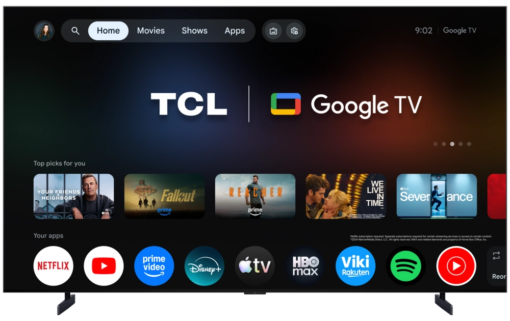 TCL 98A400M-UK 98" QD-MINI LED TV - Black