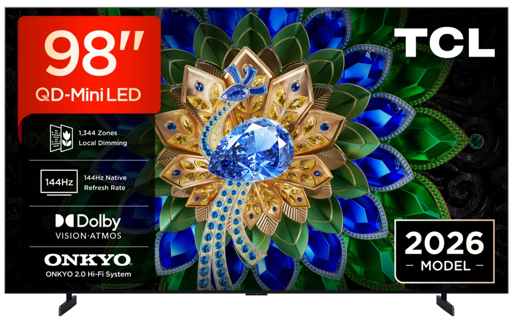 TCL 98A400U-UK 98" QD-MINI LED TV - Black