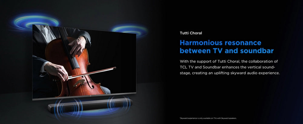 TCL S45H 2.0chPro All-in-One Deep Bass Soundbar - Dark