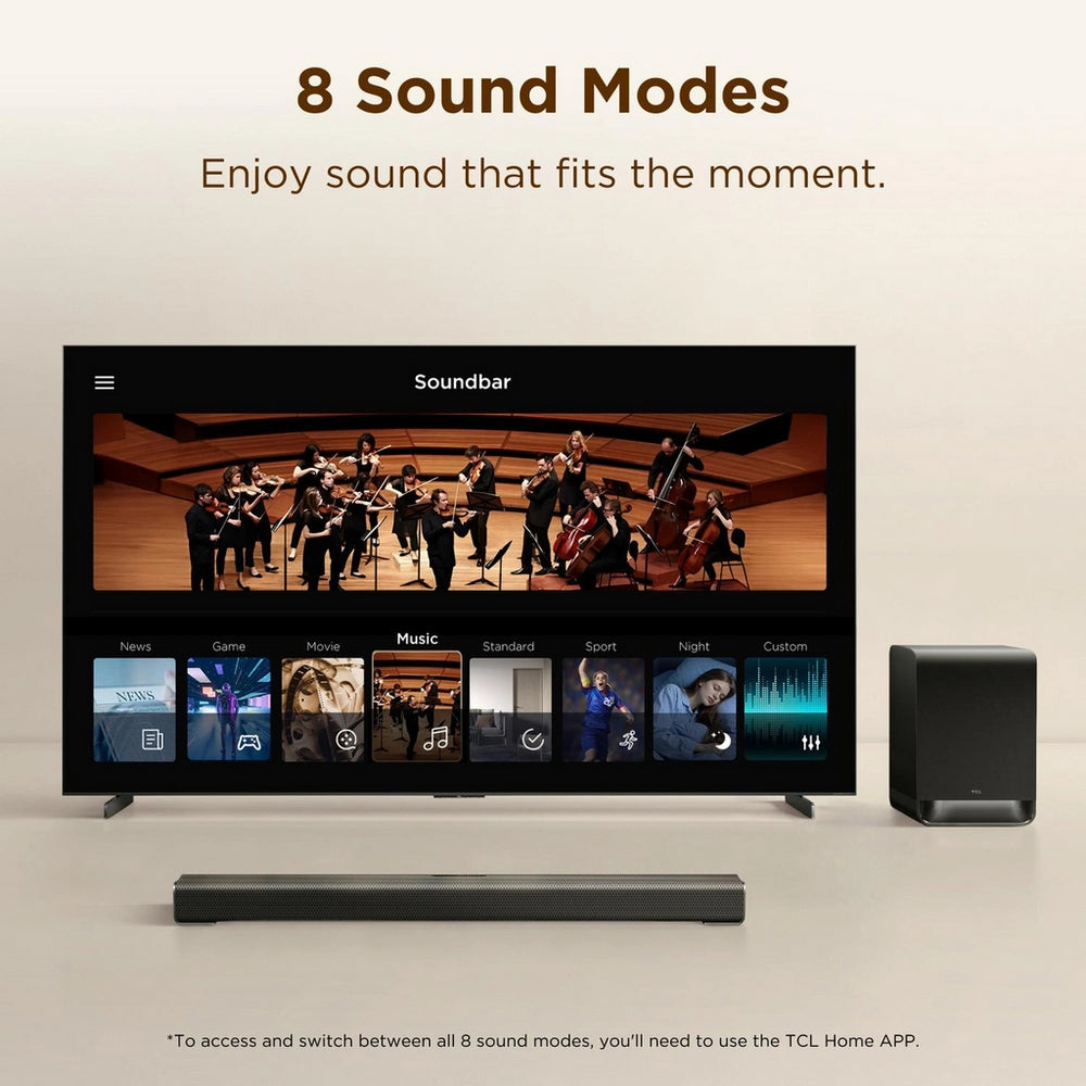 TCL S60K-UK 3.1ch with wireless subwoofer Dolby Atmos - Black