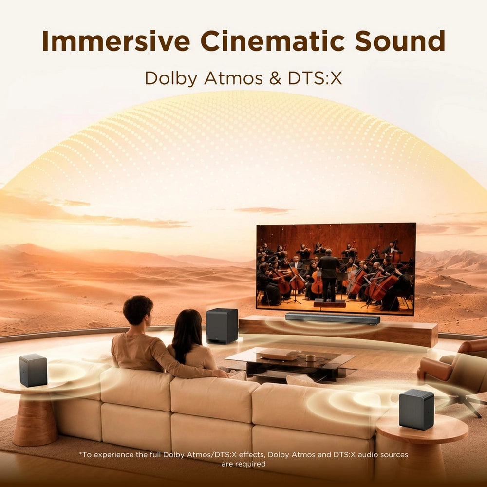 TCL S65K-UK 5.1ch with wireless subwoofer Dolby Atmos - Black