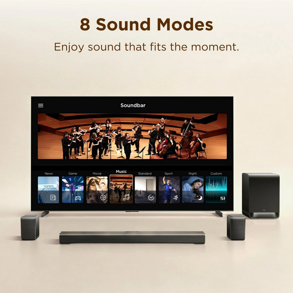 TCL S65K-UK 5.1ch with wireless subwoofer Dolby Atmos - Black