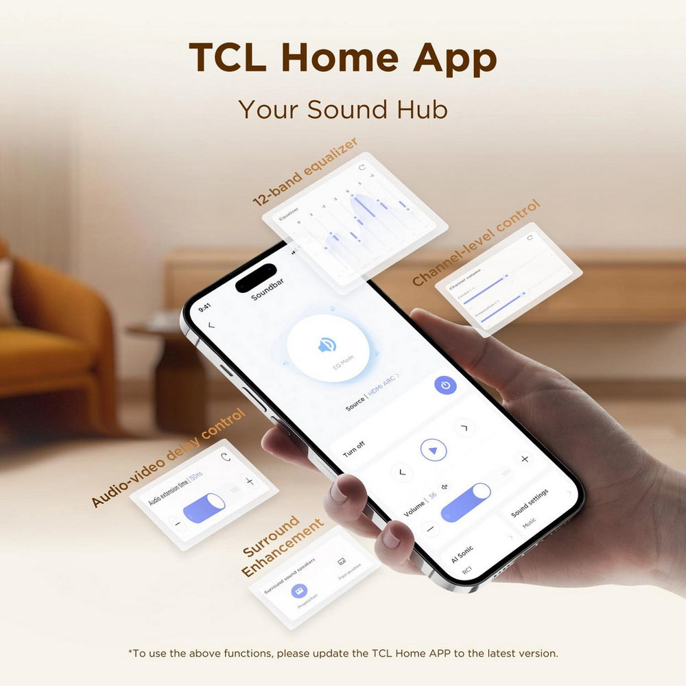 TCL S65K-UK 5.1ch with wireless subwoofer Dolby Atmos - Black