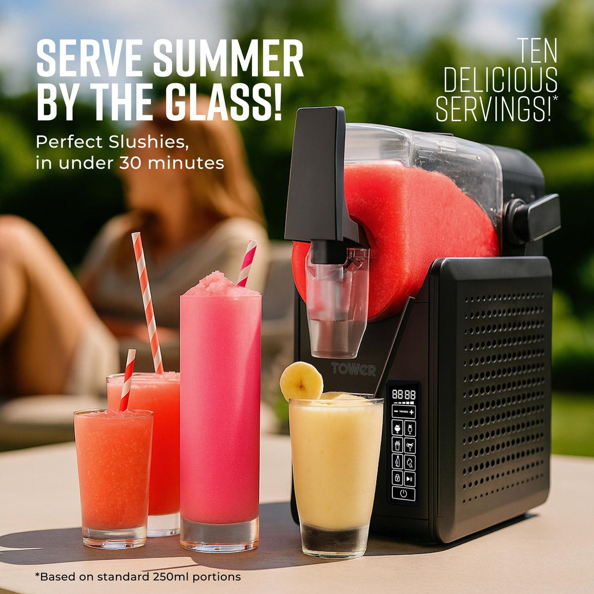 Tower T19058 2.6l Frozen Drink Slushi Maker - Black