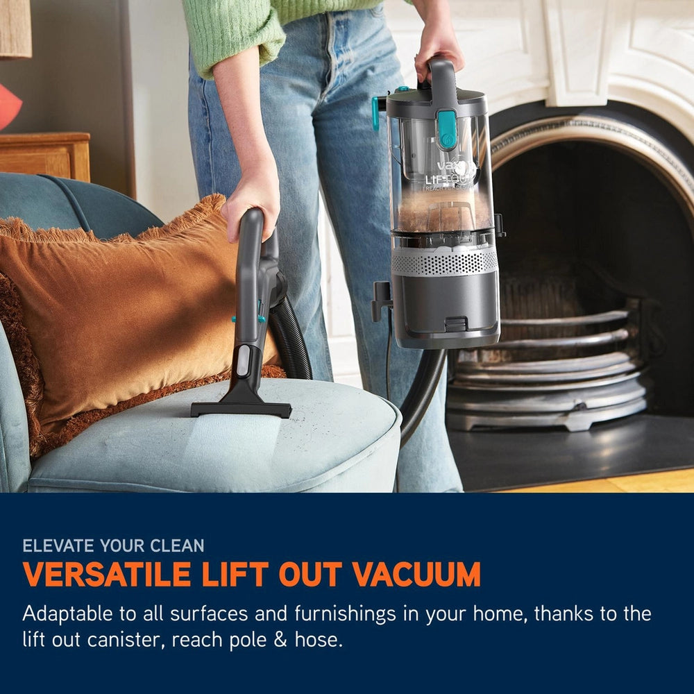 Vax CDUP-LORP LiftOut Reach Pet-Design Upright Vacuum Cleaner - Graphite / Tea