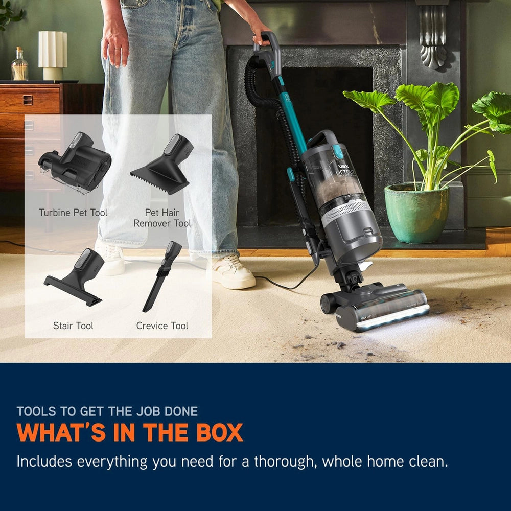 Vax CDUP-LORP LiftOut Reach Pet-Design Upright Vacuum Cleaner - Graphite / Tea