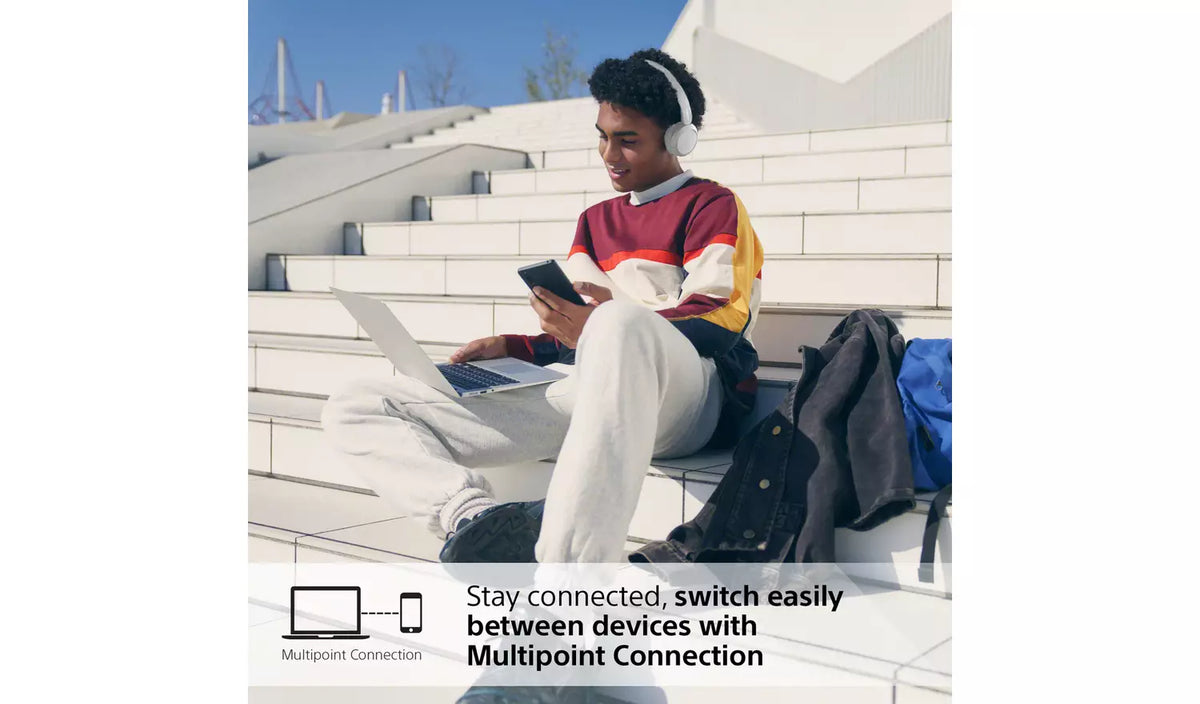 Sony WHCH520W Wireless Headphones - white