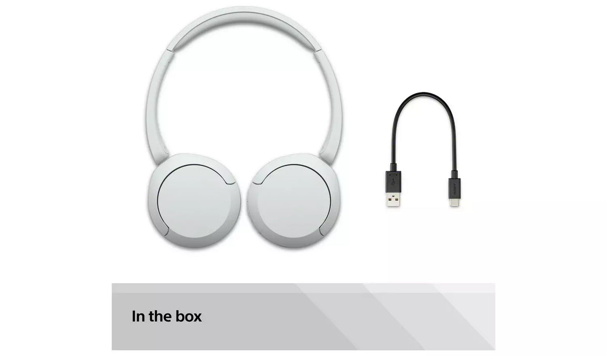 Sony WHCH520W Wireless Headphones - white