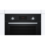 Bosch HHF113BA0B 59.4cm Built In Electric Single Oven With 3D Hot Air - Black