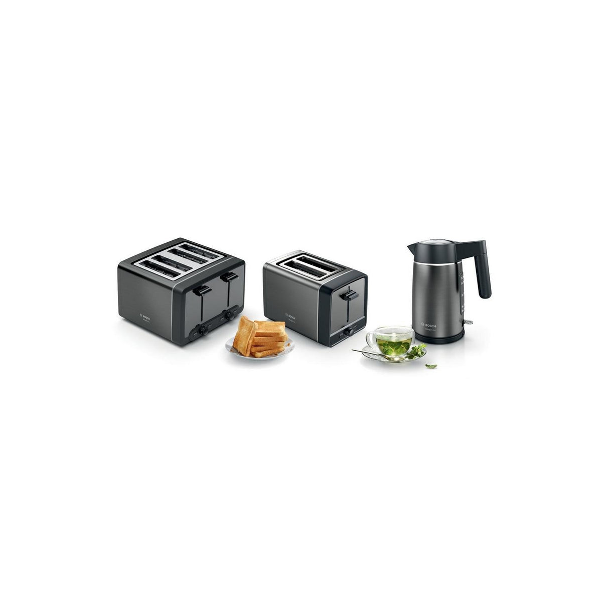 Bosch TAT5P445GB 4 Slice Toaster - Anthracite