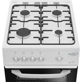 Zenith ZE501W 50cm Gas Single Oven with Gas Hob - White