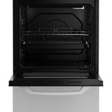 Zenith ZE503W 50cm Electric Single Oven with solid plate - hob White