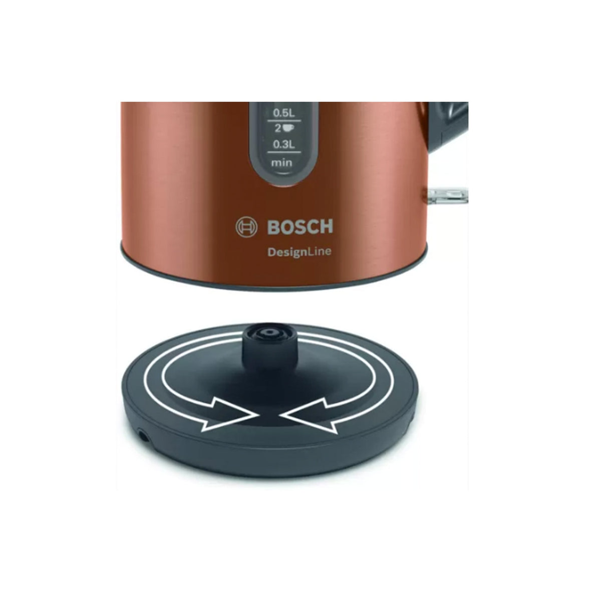 Bosch TWK4P439GB 1.7L Traditional Kettle - Copper