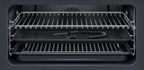 AEG GK7NK62FB 59.5cm Compact Combi Microwave Oven - Gloss Black with Steel Trim