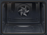AEG GX7PB63FSB 59.6cm Built In Electric Single Oven - Gloss Black with Steel Trim