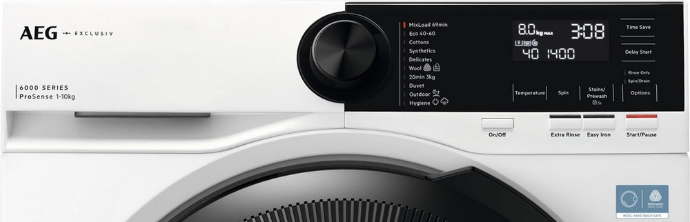 AEG LFR62144B 10kg 1400 Spin Washing Machine - White
