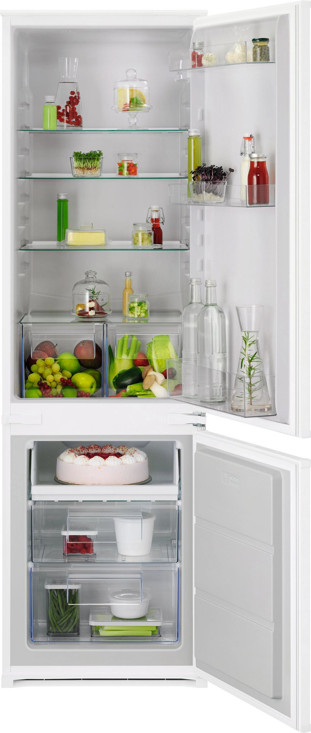 AEG NSC6L18ZES 54.6cm 70/30 Built In Low Frost Fridge Freezer