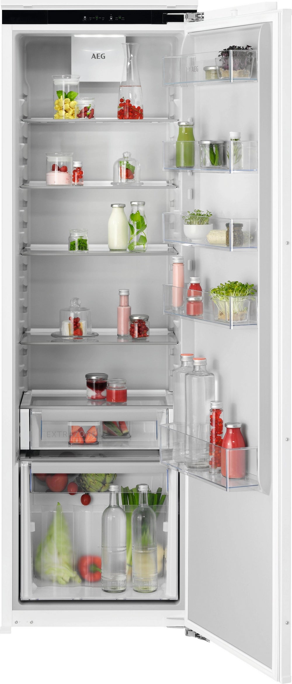 AEG NSK6D181EC Fully Integrated Larder Fridge - Fixed Hinge