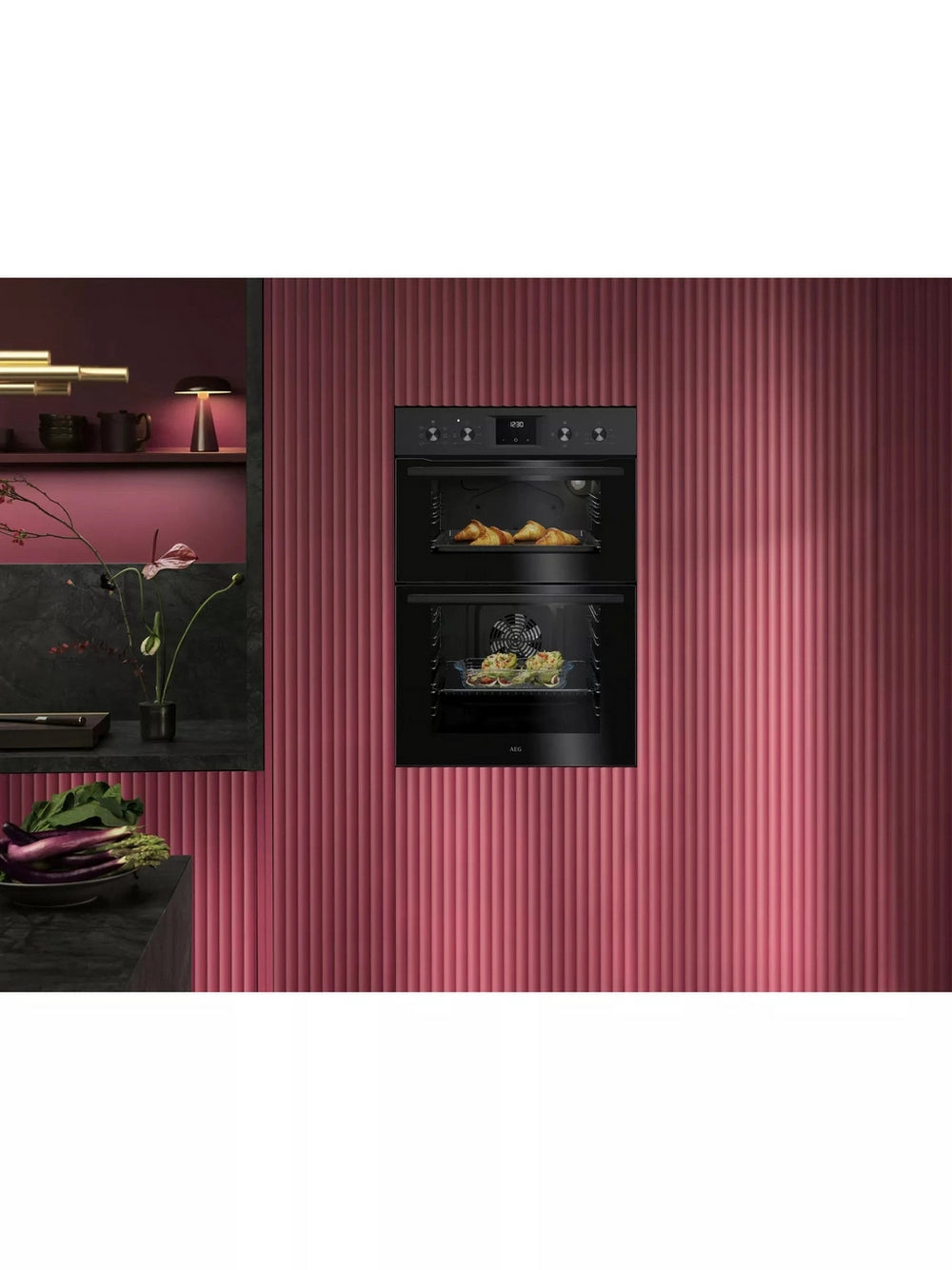 AEG OU5NP20B 66L Double Built In Oven - Black