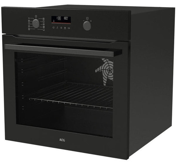 AEG OU5PB40XK 59.6cm Built In Electric Single Oven - Black