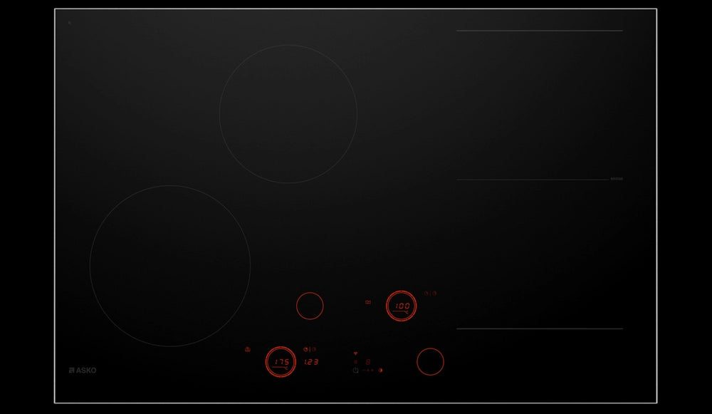 Asko HID824GC 80cm 4 Zone Induction Hob - Black