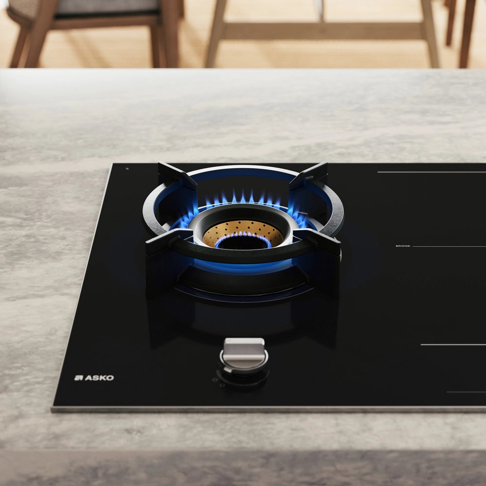 ASKO HIG89524BGB1 90cm 5 Zone Induction/Gas Hob - Black