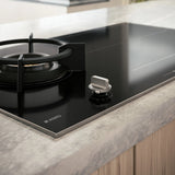 ASKO HIG89524BGB1 90cm 5 Zone Induction/Gas Hob - Black