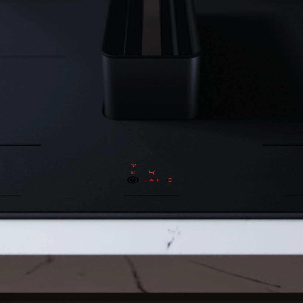 Asko HIHD854MM 90cm 4 Zone Hood-in hob, Celsius Induction - Black