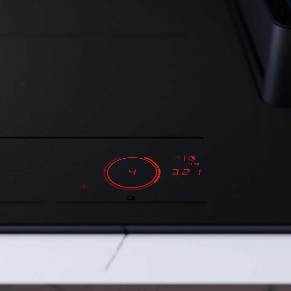 Asko HIHD854MM 90cm 4 Zone Hood-in hob, Celsius Induction - Black