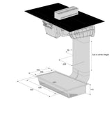 Asko HIHD854MM 90cm 4 Zone Hood-in hob, Celsius Induction - Black