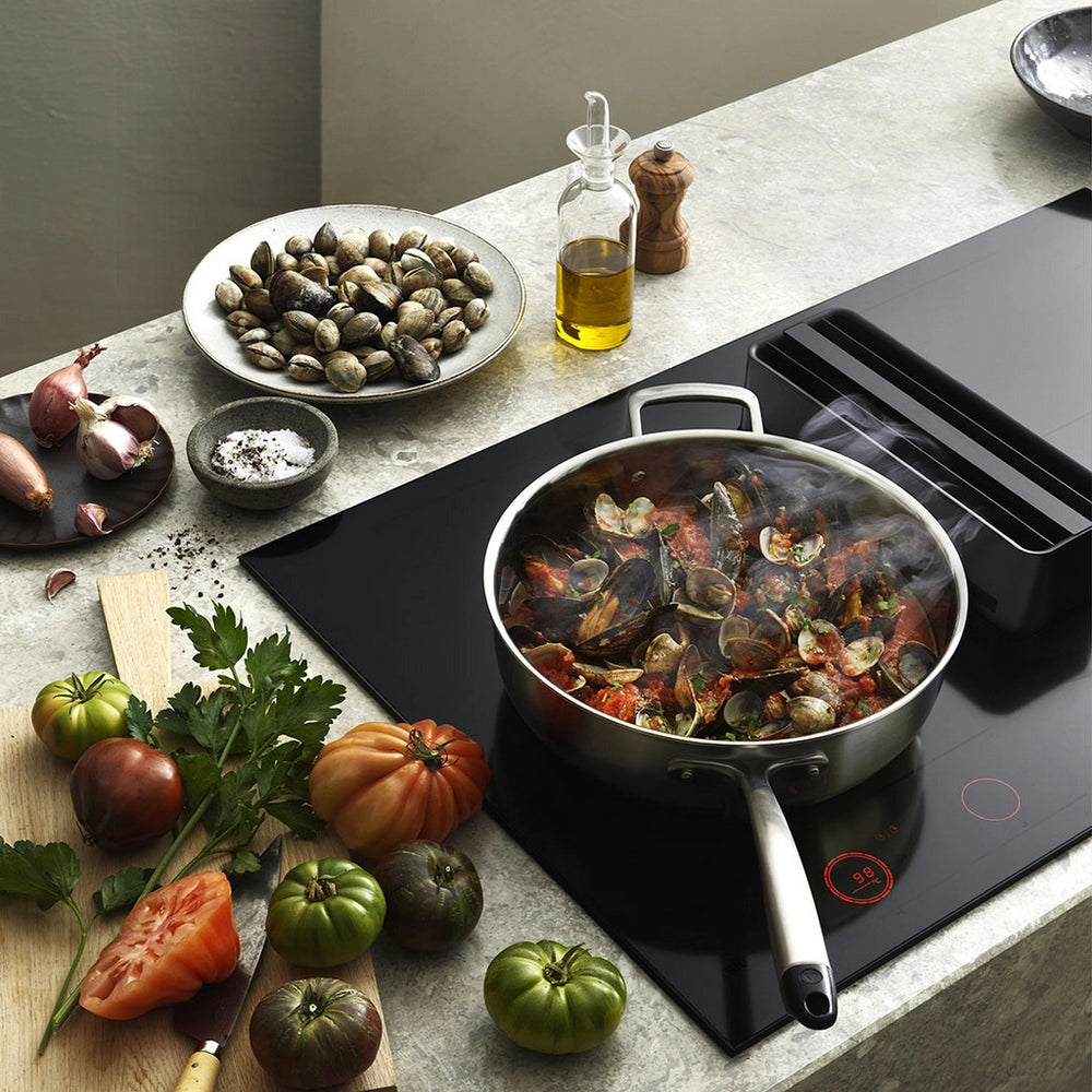 Asko HIHD854MM 90cm 4 Zone Hood-in hob, Celsius Induction - Black