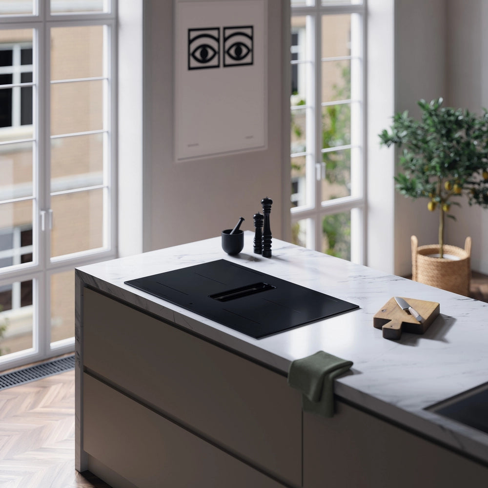 Asko HIHD854MM 90cm 4 Zone Hood-in hob, Celsius Induction - Black