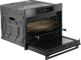 ASKO OCM64BSH 45cm Built In Combi Oven with Microwave - Black Steel