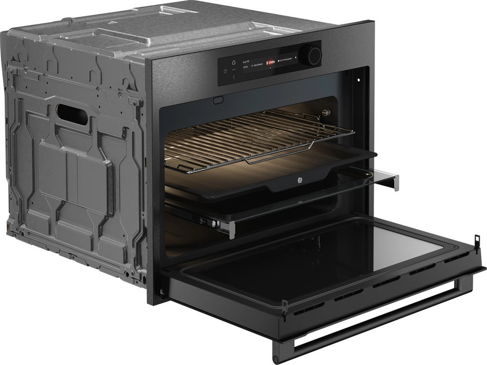 ASKO OCM64BSH 45cm Built In Combi Oven with Microwave - Black Steel