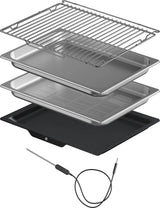 ASKO OCS64BSH 45cm Built-in Compact Oven with steam function - Black Steel,