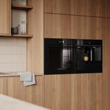 ASKO OTP56BGH 60cm Multifunctional Built In Single Oven with Pyrolytic cleaning - Black Glass,