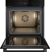 ASKO OTP56BGH 60cm Multifunctional Built In Single Oven with Pyrolytic cleaning - Black Glass,