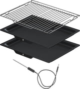 ASKO OTP56BGH 60cm Multifunctional Built In Single Oven with Pyrolytic cleaning - Black Glass,