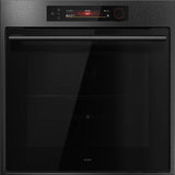 ASKO OTP66BSH 60cm Multifunctional Built In Single Oven with Pyrolytic cleaning - Black Steel