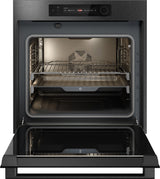 ASKO OTP66BSH 60cm Multifunctional Built In Single Oven with Pyrolytic cleaning - Black Steel