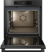 ASKO OTP66BSH 60cm Multifunctional Built In Single Oven with Pyrolytic cleaning - Black Steel