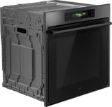 ASKO OTP66BSH 60cm Multifunctional Built In Single Oven with Pyrolytic cleaning - Black Steel