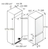 ASKO RBC576DNC1.UK 60/40 Integrated No Frost Fridge Freezer