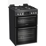 Blomberg GGRN655N 60cm Double Oven Gas Cooker with Gas Hob - Anthracite