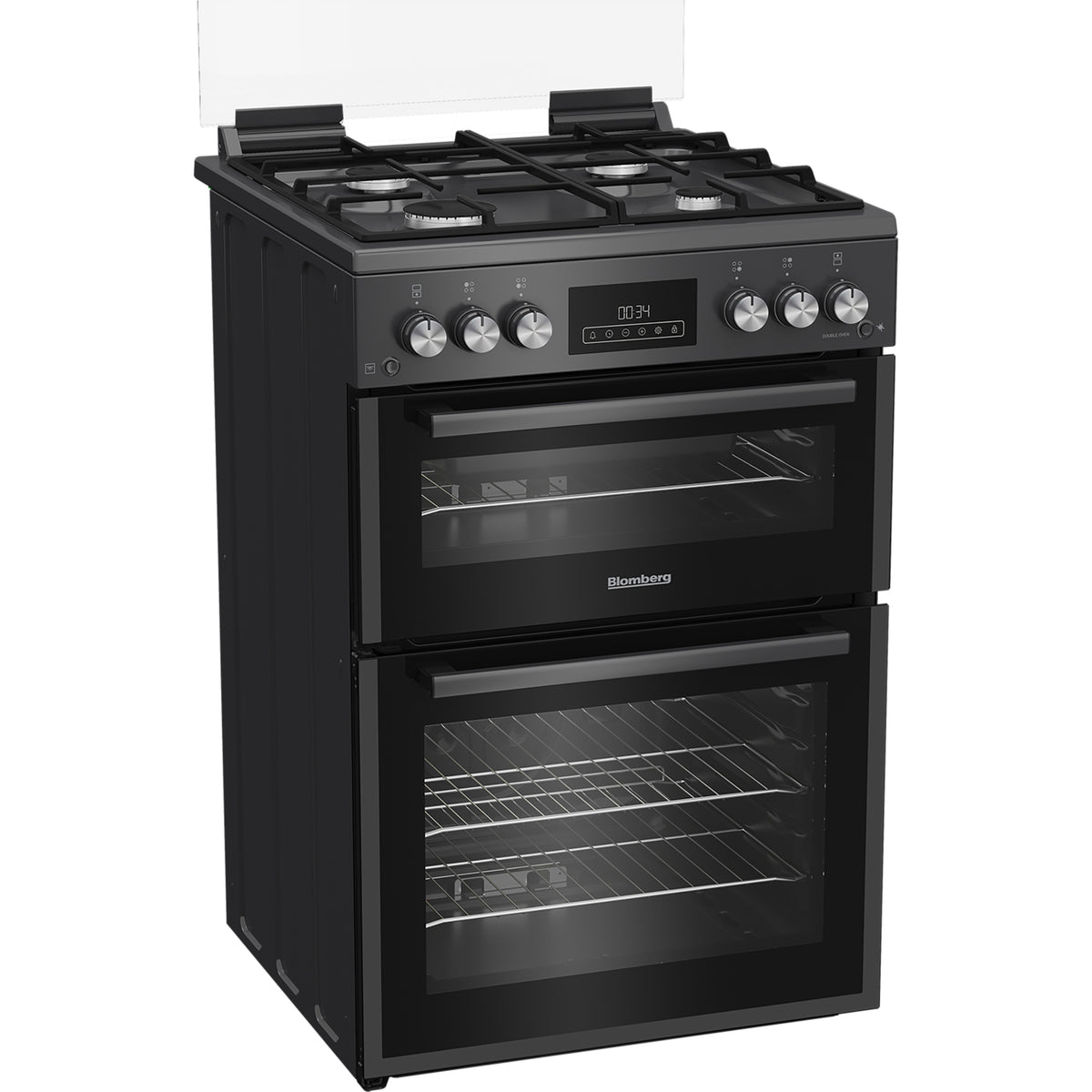 Blomberg GGRN655N 60cm Double Oven Gas Cooker with Gas Hob - Anthracite