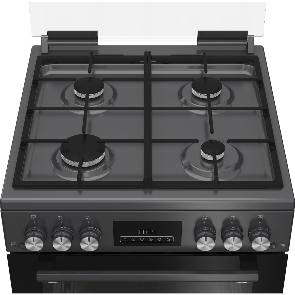 Blomberg GGRN655N 60cm Double Oven Gas Cooker with Gas Hob - Anthracite